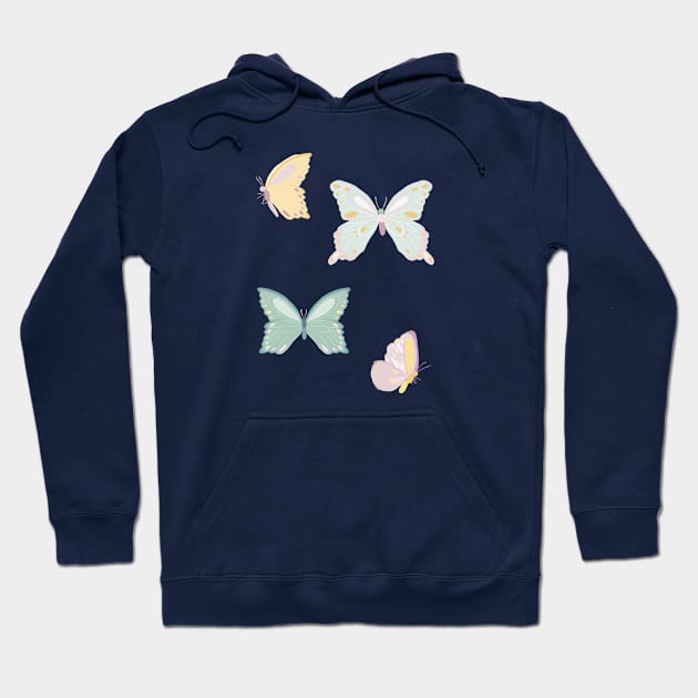 Butterflies 3 Hoodie by littlemoondance